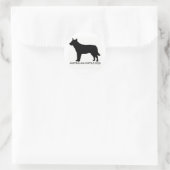 Australischer Rinder-Hundehalter Runder Aufkleber (Tasche)