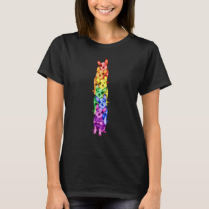 Australischer Rinder Regenbogenflagge Gay Pride Lg T-Shirt
