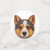 Australischer Rinderhund 3D Inspiriert Konfetti (Klein Vorderseite)