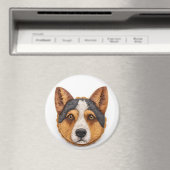 Australischer Rinderhund 3D Inspiriert Magnet (In Situ (Geschirrspüler))