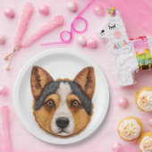 Australischer Rinderhund 3D Inspiriert Pappteller (Party)