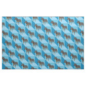 Australischer Rinderhund auf Blue Cubes Stoff (Fat Quarter (45,7 x 55,9 cm))