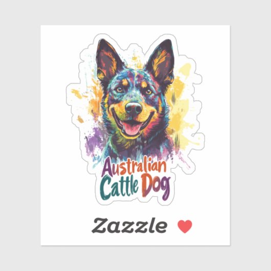 Australischer Rinderhund Aufkleber (Blatt)