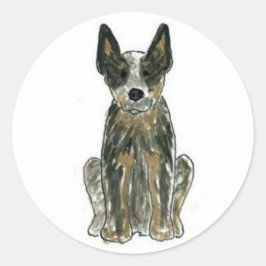 Australischer Rinderhund Blue Heeler Stickers