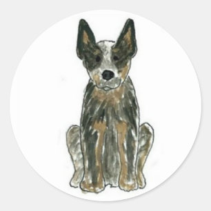Australischer Rinderhund Blue Heeler Stickers