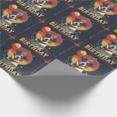 Australischer Rinderhund farbenfroh Geschenkpapier (Ecke)