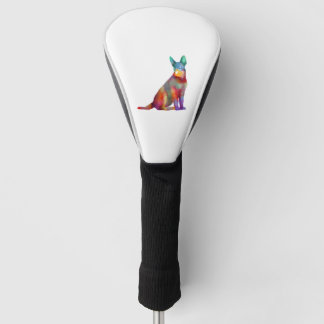 Australischer Rinderhund farbenfroh Golf Headcover