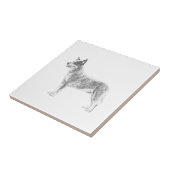 Australischer Rinderhund Fliese (Seite)