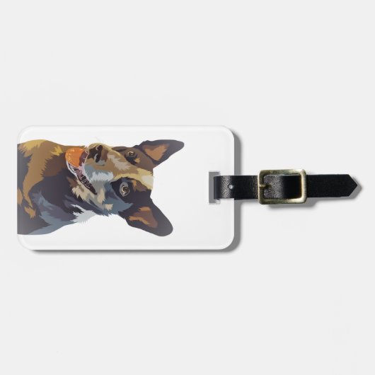 Australischer Rinderhund | Gepäckanhänger (Vorderseite horizontal)