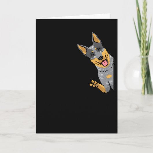 Australischer Rinderhund Heeler Karte (Vorderseite)