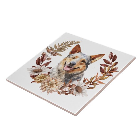 Australischer Rinderhund Herbstreath Fliese (Seite)