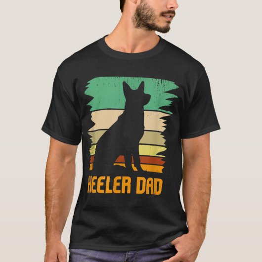 Australischer Rinderhund I Heimtier I Heeler Vater T-Shirt (Vorderseite)