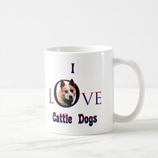 Australischer Rinderhund I-Liebe Kaffeetasse (Rechts)