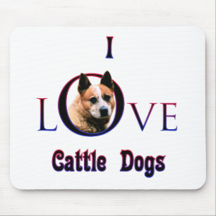Australischer Rinderhund I-Liebe Mousepad