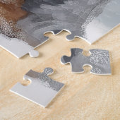 Australischer Rinderhund im Schnee Weihnachten Puzzle (Seite)