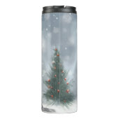 Australischer Rinderhund im Schnee Weihnachten Thermosbecher (Rückseite)