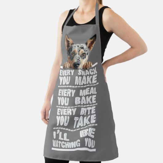 Australischer Rinderhund jeden Snack, den Sie mach Schürze (InSitu)