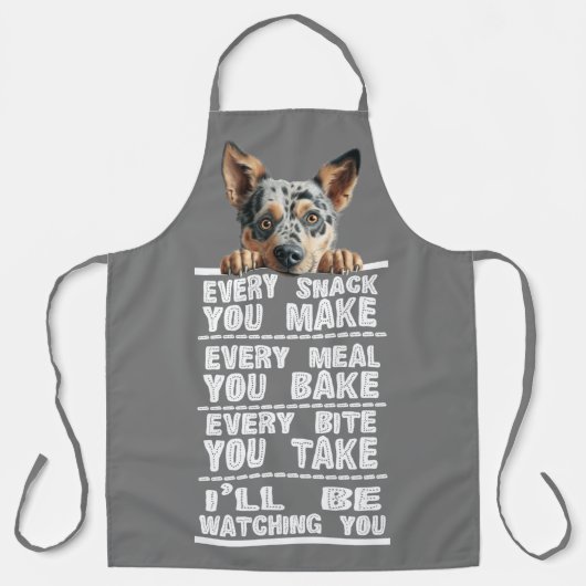 Australischer Rinderhund jeden Snack, den Sie mach Schürze (Vorderseite)