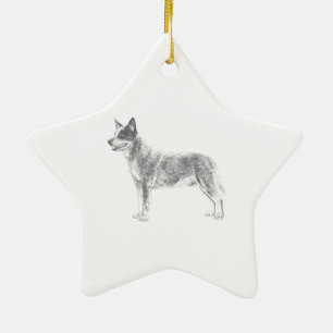 Australischer Rinderhund Keramik Ornament