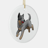 Australischer Rinderhund Keramik Ornament (Rechts)