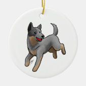 Australischer Rinderhund Keramik Ornament (Vorne)