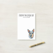 Australischer Rinderhund Lover Post-it Klebezettel (Auf Schreibtisch)