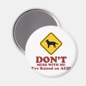 Australischer Rinderhund Magnet (Vorderseite/Rückseite)