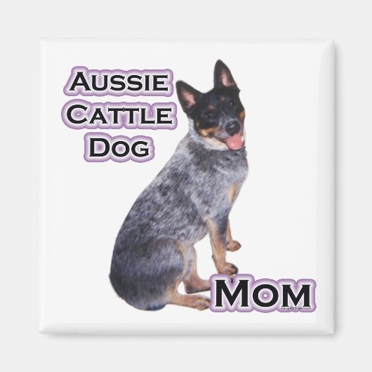 Australischer Rinderhund Mama 4 - Magnet (Vorne)