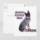 Australischer Rinderhund Mama 4 Postkarte (Vorne/Hinten)