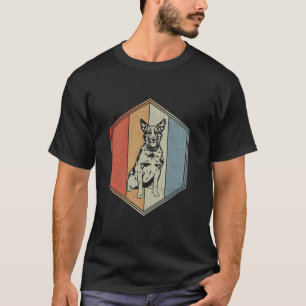Australischer Rinderhund mit gestörtem Design T-Shirt