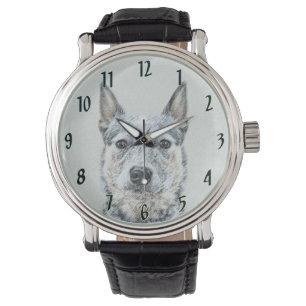 Australischer Rinderhund - Niedliche Original Dog Armbanduhr