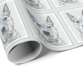 Australischer Rinderhund - Niedliche Original Dog Geschenkpapier (Rolleneckpunkt)