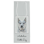 Australischer Rinderhund - Niedliche Original Dog  Geschenktüte Für Weinflaschen (Rückseite)