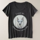 Australischer Rinderhund - Niedliche Original Dog Große Größe T-Shirt (Design vorne)