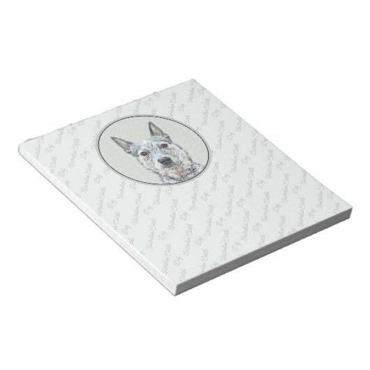 Australischer Rinderhund - Niedliche Original Dog  Notizblock (angewinkelt)