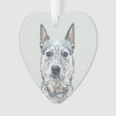 Australischer Rinderhund - Niedliche Original Dog  Ornament (Vorderseite)