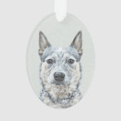 Australischer Rinderhund - Niedliche Original Dog  Ornament (Rückseite)