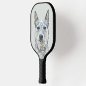 Australischer Rinderhund - Niedliche Original Dog Pickleball Schläger (Links)
