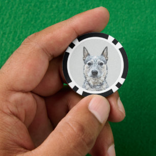 Australischer Rinderhund - Niedliche Original Dog Pokerchips