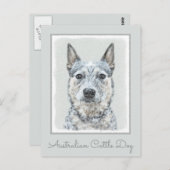 Australischer Rinderhund - Niedliche Original Dog  Postkarte (Vorne/Hinten)