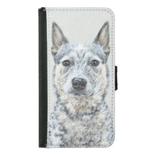 Australischer Rinderhund - Niedliche Original Dog  Geldbeutel Hülle Für Das Samsung Galaxy S5