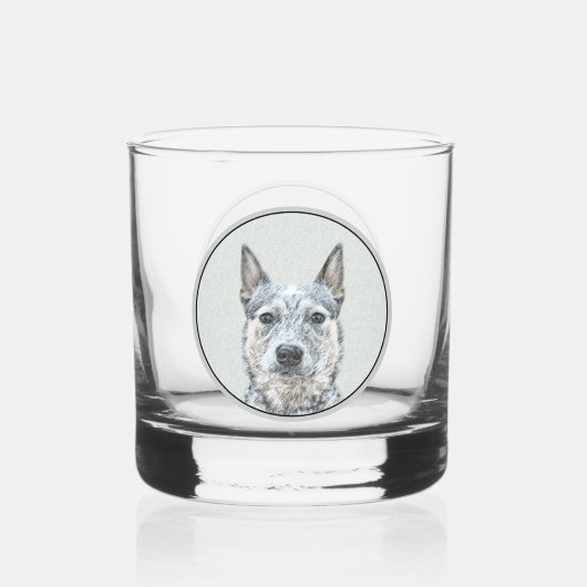 Australischer Rinderhund - Niedliche Original Dog  Whiskyglas (Vorderseite)