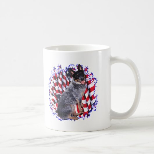 Australischer Rinderhund Patriot Kaffeetasse (Rechts)