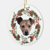 Australischer Rinderhund Personalisierte Tierverzi Keramik Ornament (Links)