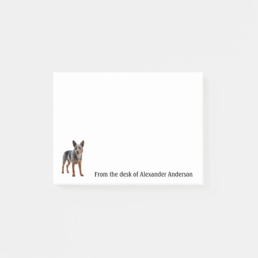 Australischer Rinderhund personalize Notes Post-it Klebezettel (Vorderseite)