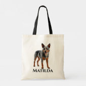Australischer Rinderhund personalize Tragetasche (Rückseite)