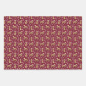 Australischer Rinderhund Red Heeler Weihnachten Geschenkpapier Set (Vorderseite 2)