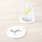 Australischer Rinderhund Sandstein Untersetzer (Seite)