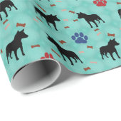 Australischer Rinderhund Shadow Geschenkpapier (Rolleneckpunkt)