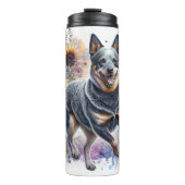 Australischer Rinderhund Thermosbecher (Vorderseite)